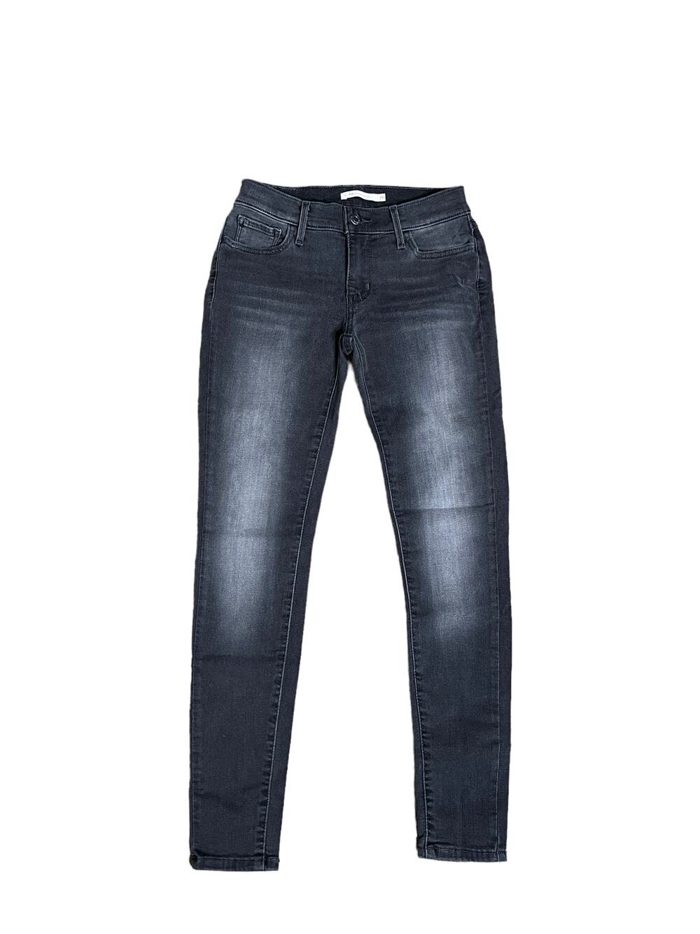 Levi’s co 710 super skinny black  jeans Sz 26